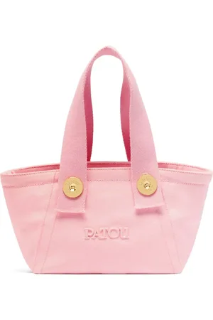 Patou Tote pequeña con diseño trapezoidal y logo bordado
