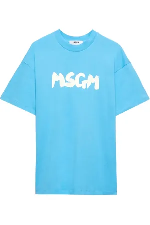 Msgm Playera con logo estampado