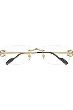Cartier Lentes con armazón rectangular