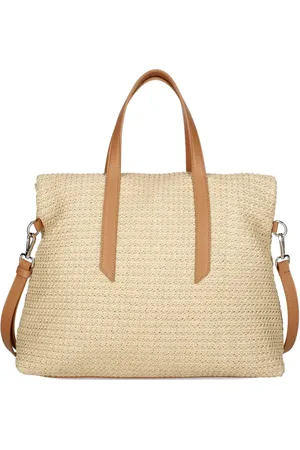 QUARZOVIVO Leather-trim tote bag
