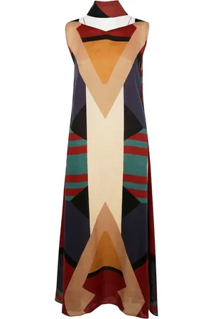 VOLANTIS Vestido midi de seda