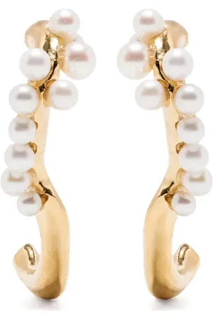 Beatriz Palacios Aretes con perlas