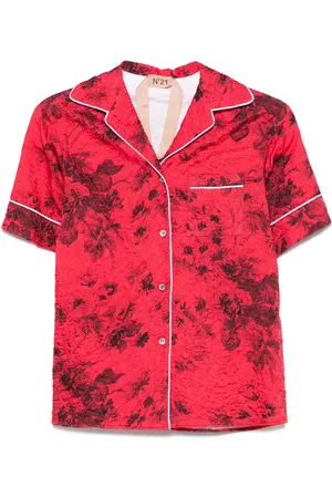 Nº21 Camisa con ribete en contraste