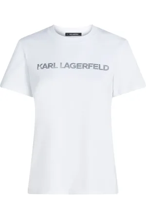 Karl Lagerfeld Playera con logo estampado