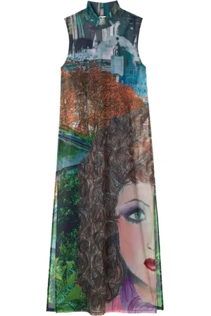 SUNNEI Vestido midi con estampado Veronique