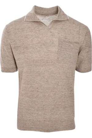 LUCIANO BARBERA Playera tipo polo de tejido fino
