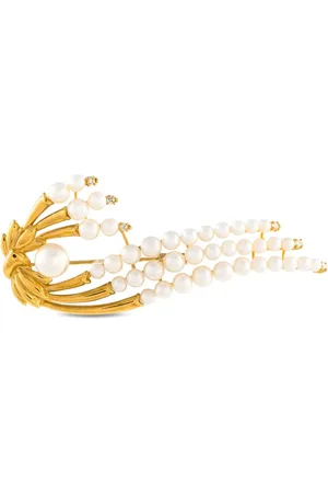 LB Exclusive Broche en oro amarillo de 18kt con perla de archivo