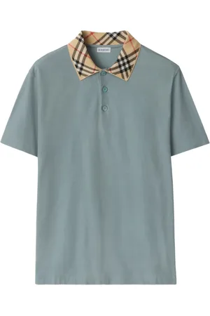 Burberry Playera tipo polo con cuello a cuadros