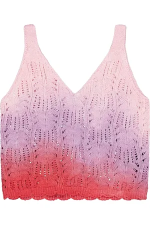 LANEUS Camiseta tejida Boxy