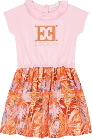 Escada Vestido con logo bordado