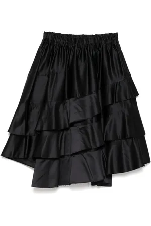 Comme des Garçons Falda a capas con bordes sin rematar