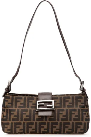 Fendi Bolso de hombro de lona con motivo del monograma Zucca 2010-2025