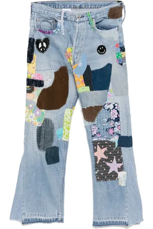READYMADE Jeans con diseño patchwork