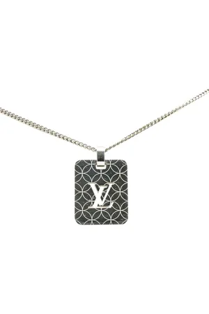 LOUIS VUITTON Collar Champs Elysees de acero inoxidable con dije 2000-2024