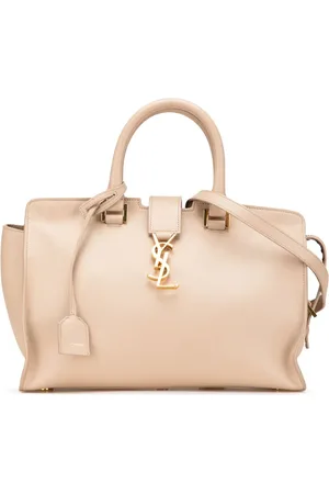 Saint Laurent Bolsa satchel Cabas pequeña de piel con monograma 2015