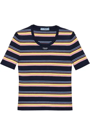 Prada Playera con motivo de rayas