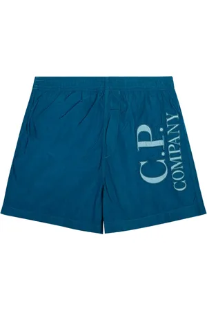 C.P. Company Shorts de playa con aplique del logo