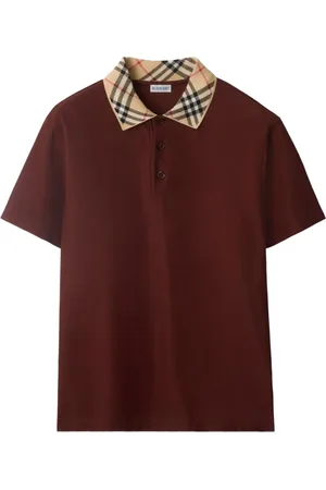 Burberry Playera tipo polo con cuello a cuadros