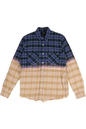 AMIRI Camisa con dobladillo deshilachado