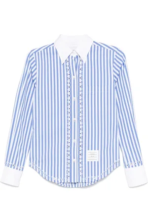 Thom Browne Camisa con bordado inglés