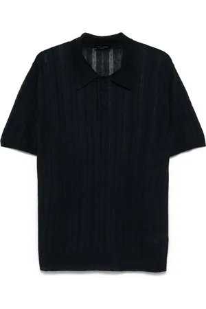 Roberto Collina Playera tipo polo tejida