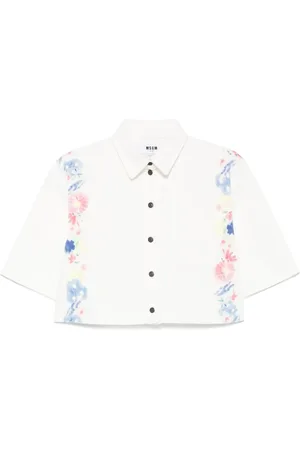 Msgm Camisa de mezclilla