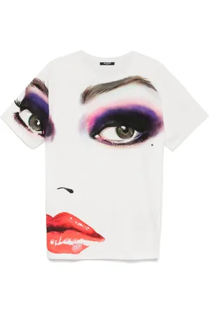 Balmain Playera con estampado de caras