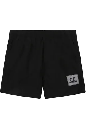 C.P. Company Shorts de playa con parche del logo
