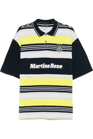 MARTINE ROSE Playera tipo polo con paneles