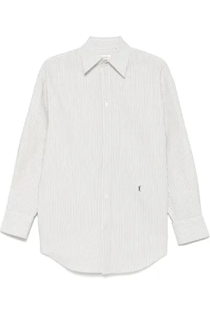 Saint Laurent Camisa con rayas estampadas