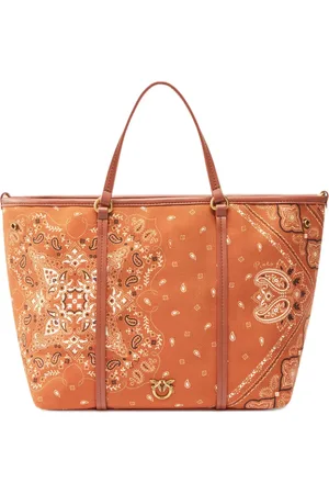Pinko Tote con estampado de bandana