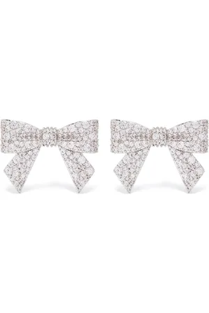 Shushu/Tong Pendientes grandes con lazo en pavé