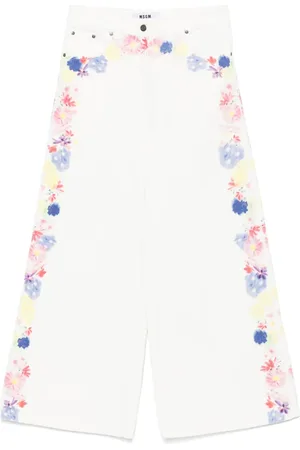 Msgm Jeans con estampado floral