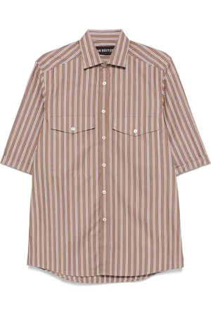 THE EDITOR Camisa con rayas estampadas