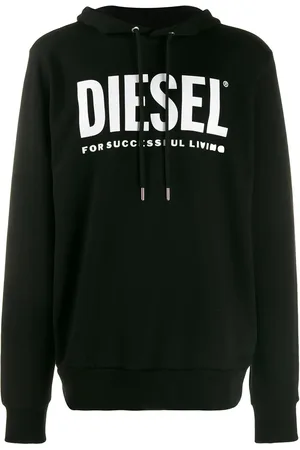 Diesel Sudadera con capucha y logo estampado