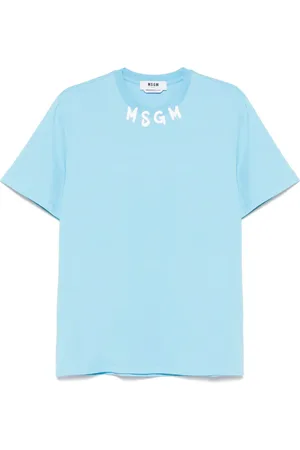 Msgm Playera con logo estampado