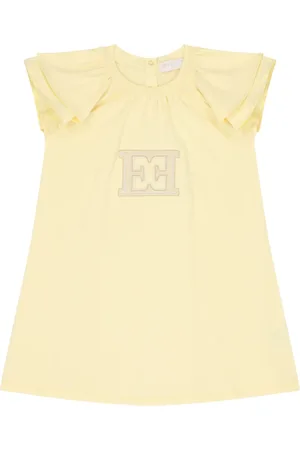 Escada Vestido manga corta con volantes
