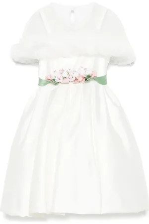 COLORICHIARI Vestido con detalle de capa