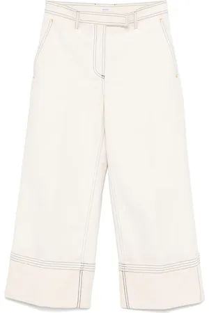 Thom Browne Jeans anchos con cinturón