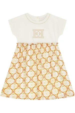 Escada Vestido con logo bordado