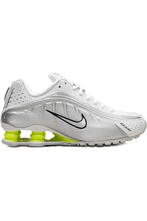 Nike Zapatillas Shox R4 "White/Metallic Silver/Volt"
