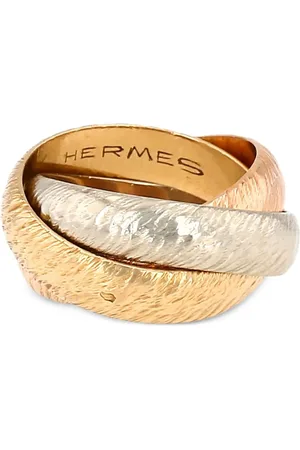 Hermès Anillo entrelazado de oro
