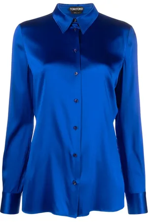 Tom Ford Camisa de satén de seda stretch