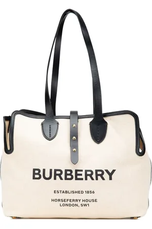 Burberry Tote Soft Belt de lona con logo 2018-2023