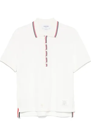Thom Browne Playera tipo polo con detalle de rayas RWB