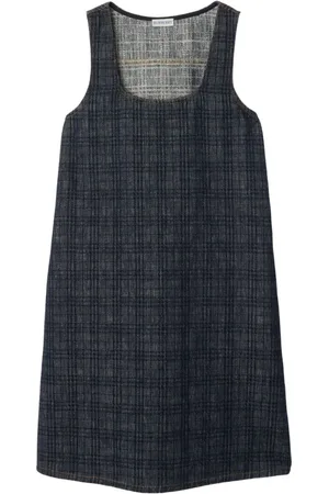 Burberry Vestido de mezclilla con motivo de cuadros