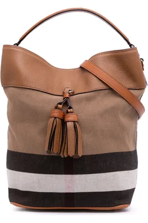 Burberry Bolsa satchel Mega Check Canvas Ashby Tassel 2000-2017
