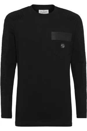 Philipp Plein Sudadera texturizada con bolsillo de parche