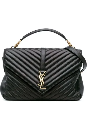 Saint Laurent Bolsa satchel Large Sheepskin Chevron Monogram College 2017