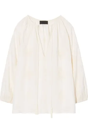NILI LOTAN Top estilo túnica bordado